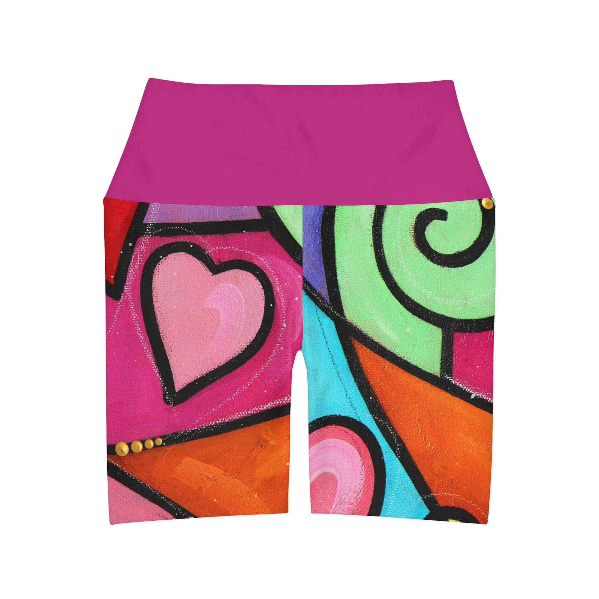High Waisted Yoga Shorts by Eric Waugh