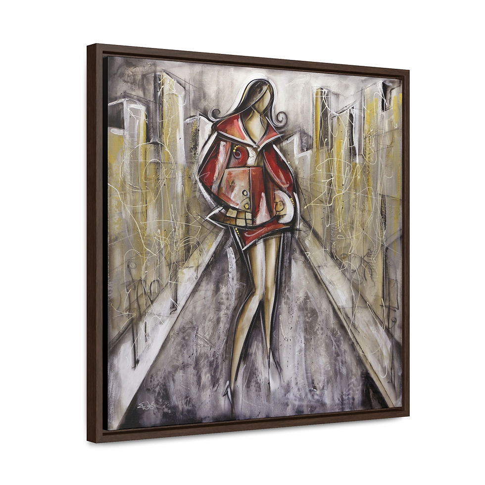 Thumbnail: Fashion in the City by Eric Waugh Gallery Canvas Wrap Framed