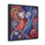 Thumbnail: Sassy Cats by Eric Waugh. Gallery Canvas Wrap framed