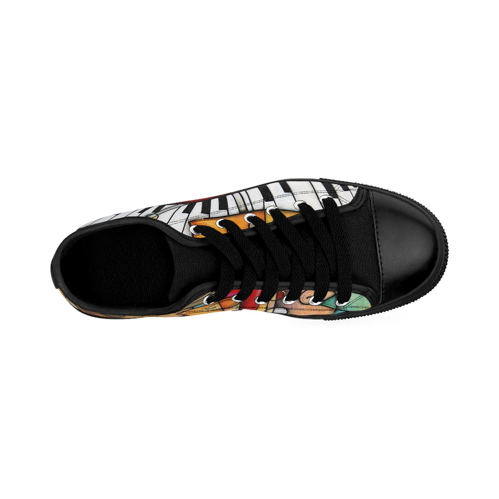 Thumbnail: Men's Low Top Sneakers "Music Makers" by Eric Waugh