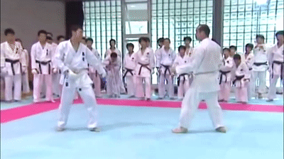Front rotation takedown