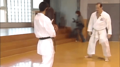 Gyaku-zuki mawash-geri jodan