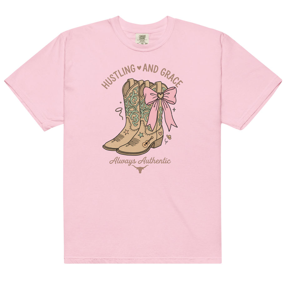 Hustling and Grace Always Authentic Heavyweight T-Shirt