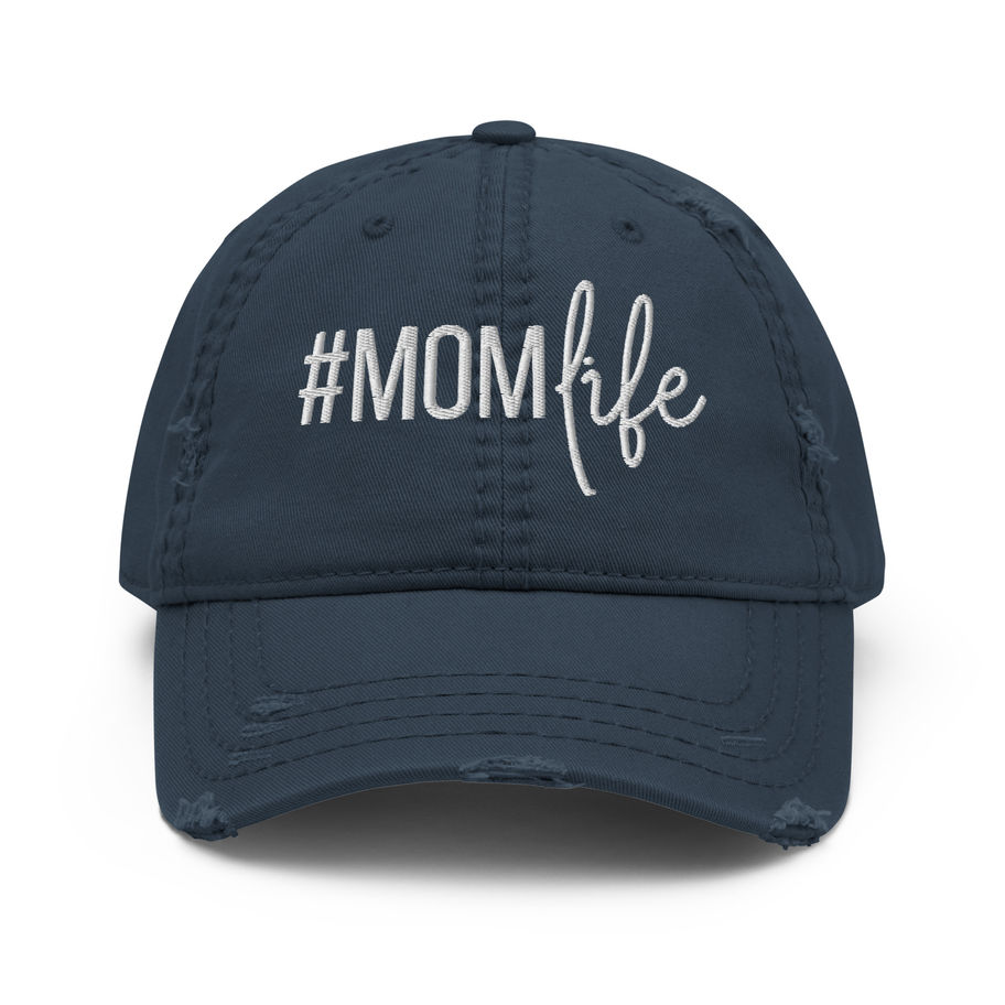 Mom Life Distressed Dad Hat