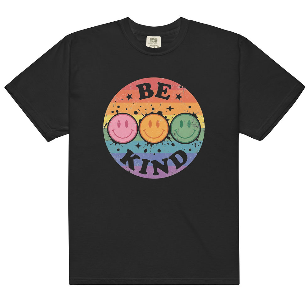 be kind heavyweight t-shirt minimalist graphic tee positive quote shirt casual outfit