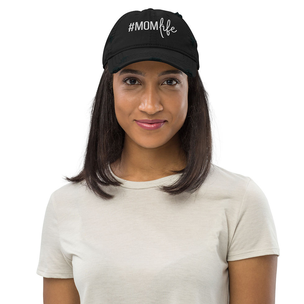 Mom Life Distressed Dad Hat