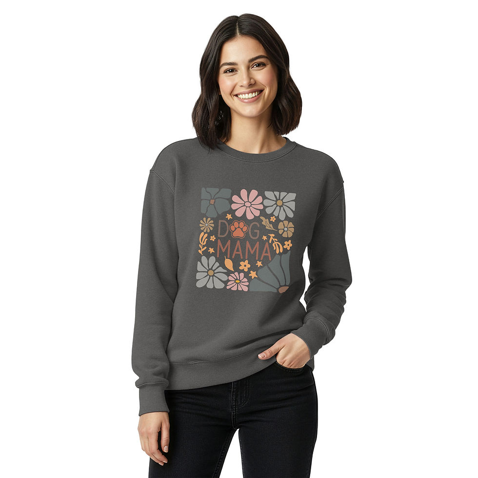 Dog Mama Sweatshirt | Cozy Pet Lover Crewneck