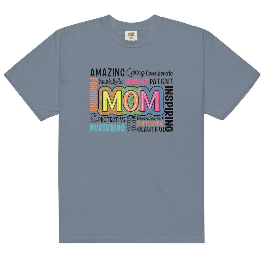 amazing mom heavyweight t shirt cute motherhood graphic tee