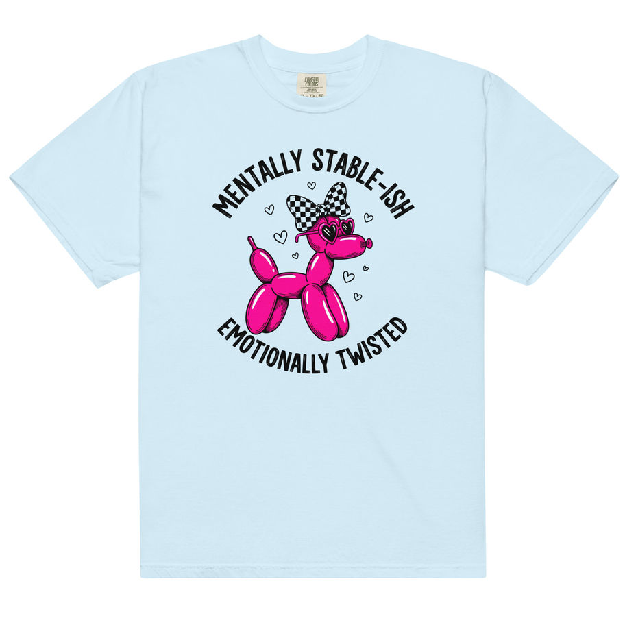 mentally stable ish emotionally twisted shirt funny sarcastic graphic tee