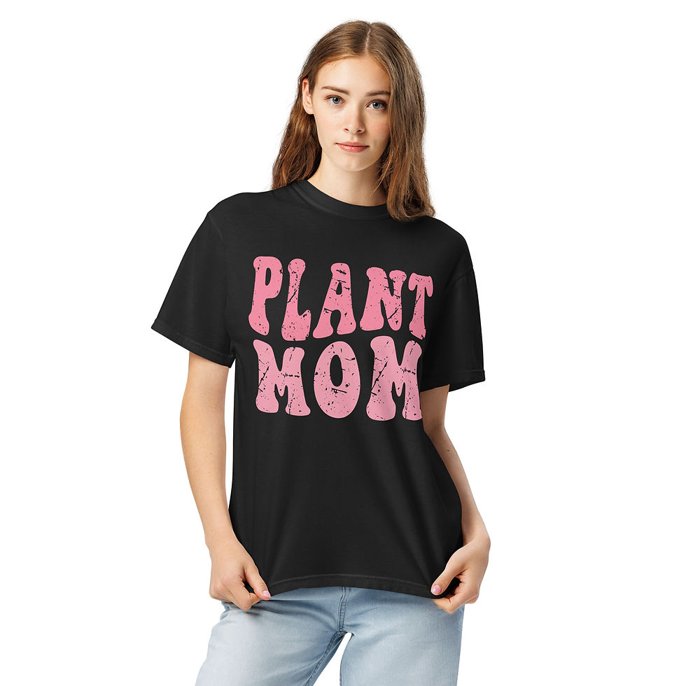 plant mom pink graphic