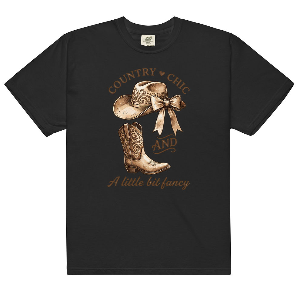 Country Chic A Little Bit Fancy Heavyweight T-Shirt