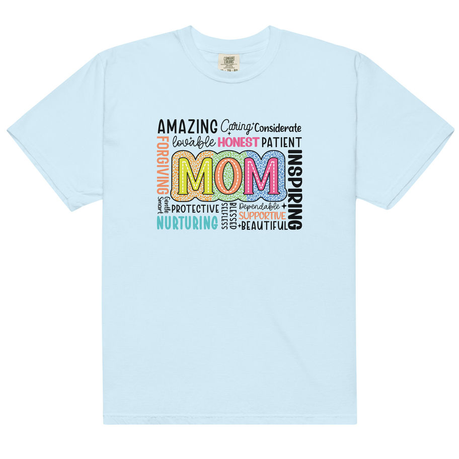 amazing mom heavyweight t shirt cute motherhood graphic tee