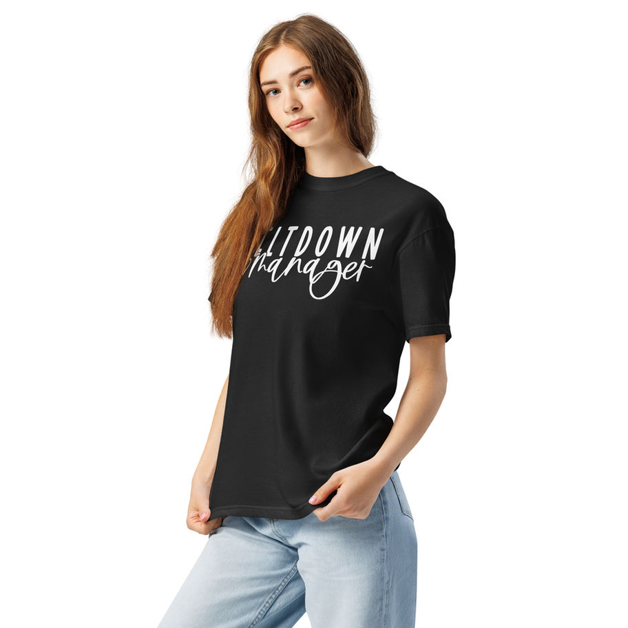 meltdown manager t shirt funny mom life tee relatable motherhood shirt