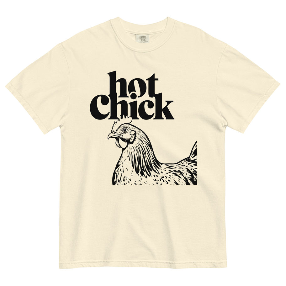 Hot Chick Chicken  Graphic T-Shirt black graphics