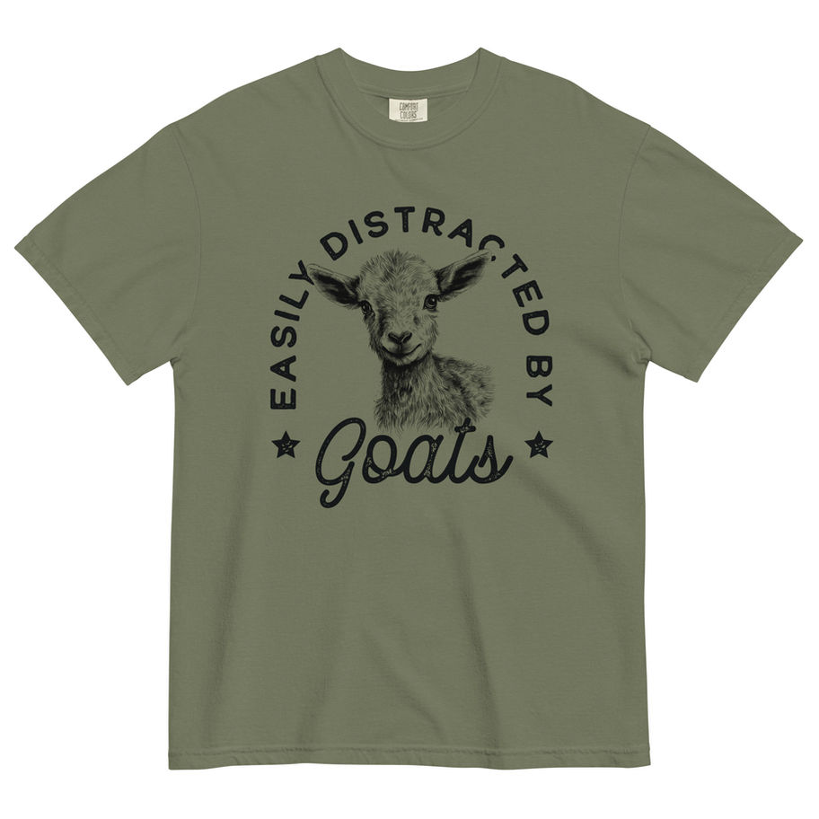 Easily Distracted by Goats Graphic Tee