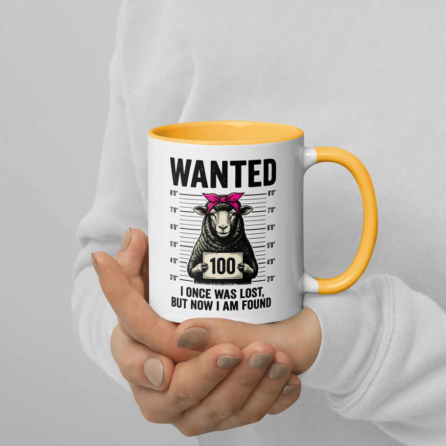 Wanted Mug Ceramic Coffee Cup | Funny Aesthetic Color Inside Mug