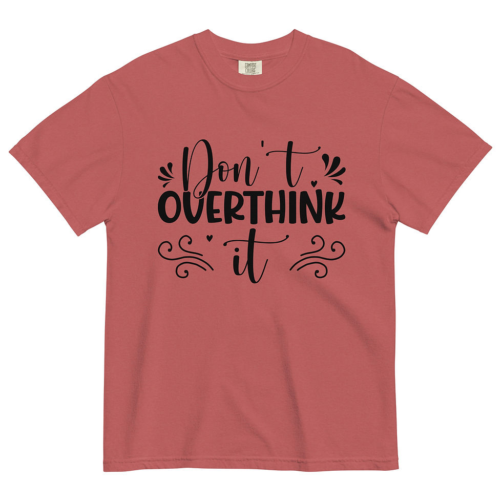 don't overthink it black graphic design