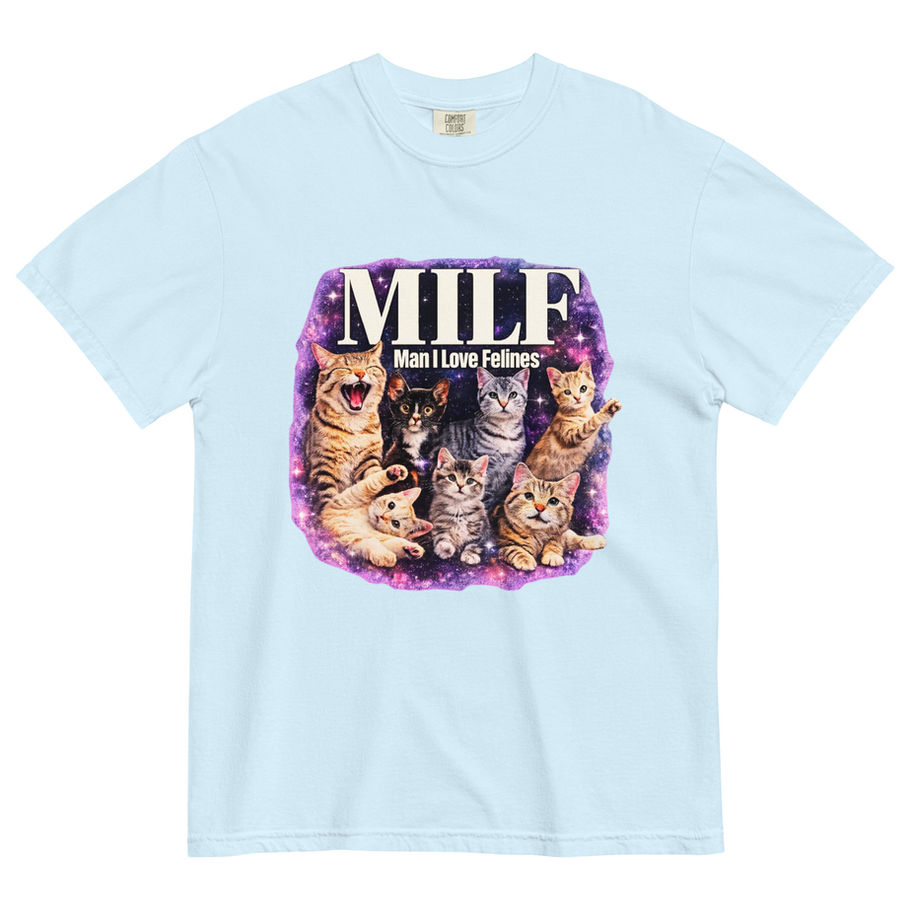 Funny MILF acronym t-shirt for cat lovers