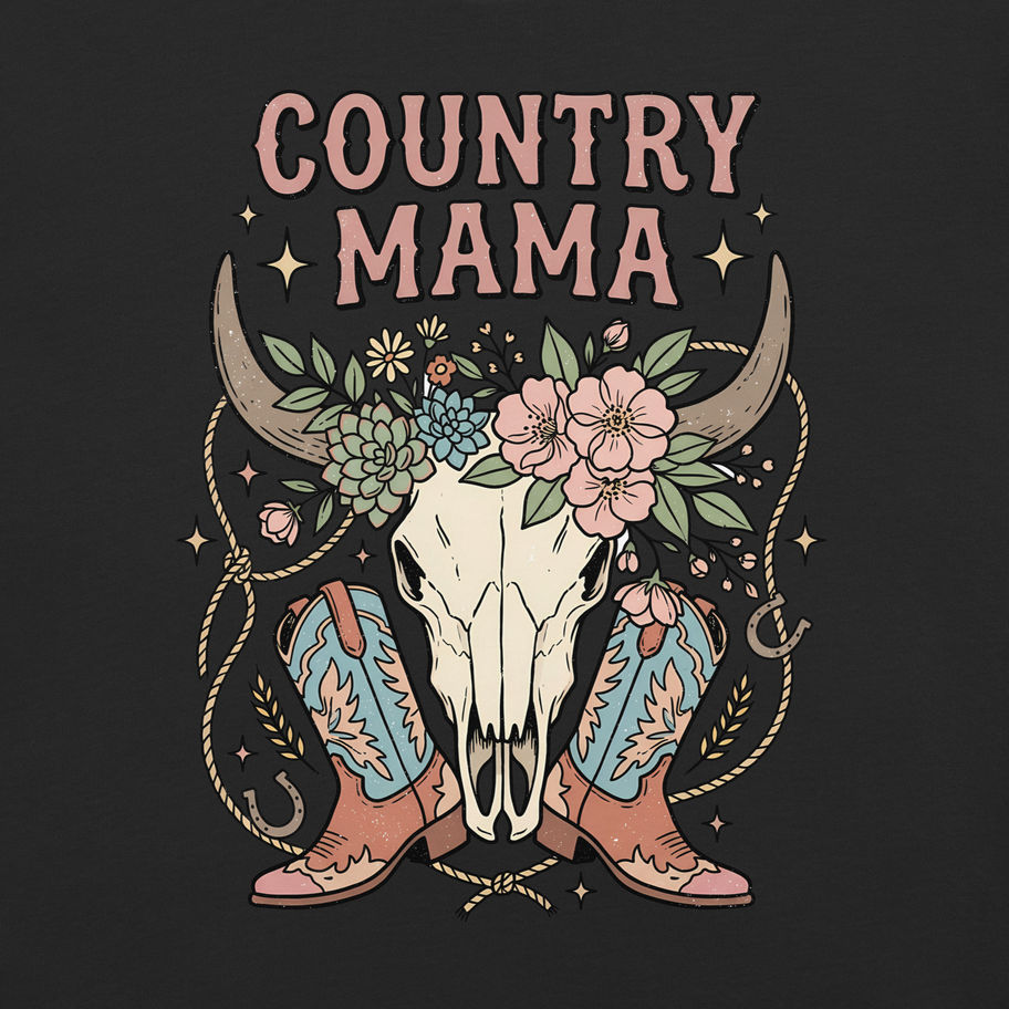 country mama heavyweight t shirt women
