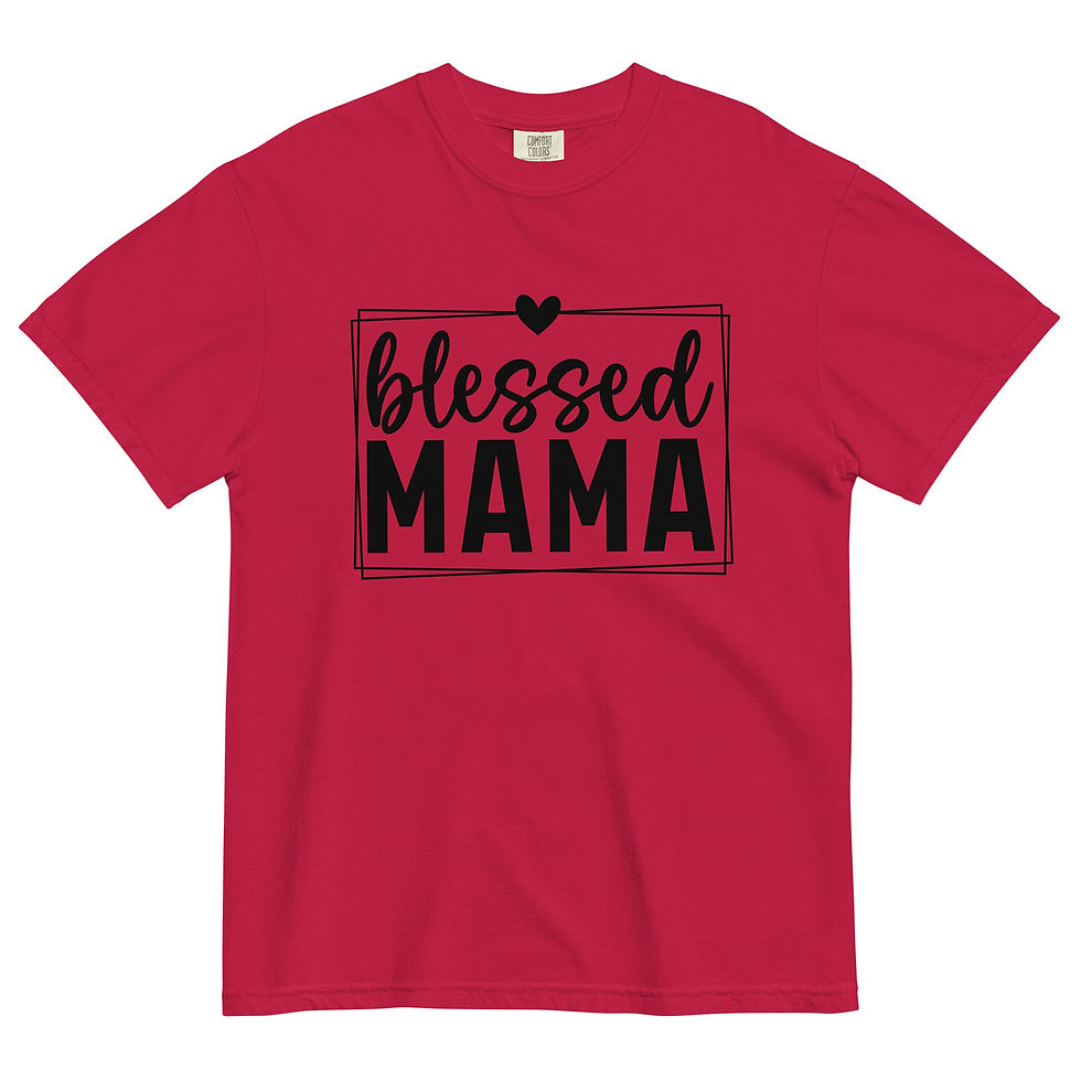 blessed mama graphic tee black graphic