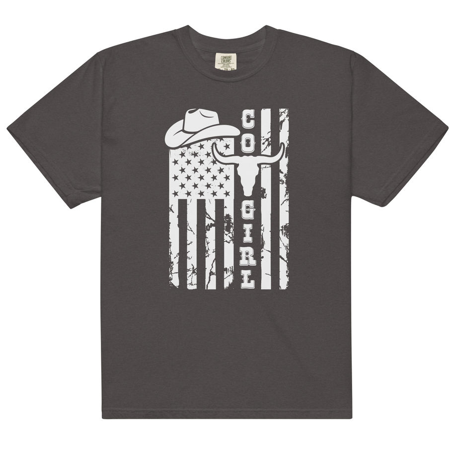 cowgirl heavyweight t-shirt western graphic tee country style outfit women