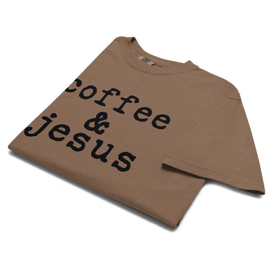coffee and jesus t shirt faith based graphic tee