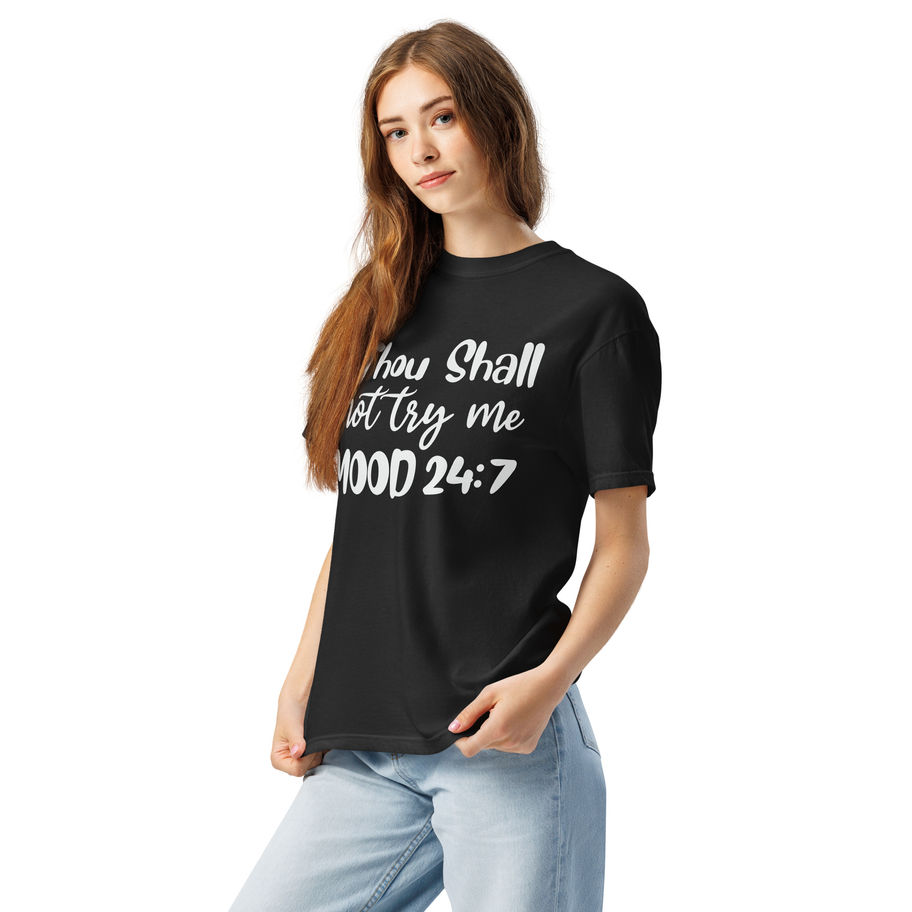 thou shall not try me shirt funny mood 24 7 graphic tee sarcastic t shirt