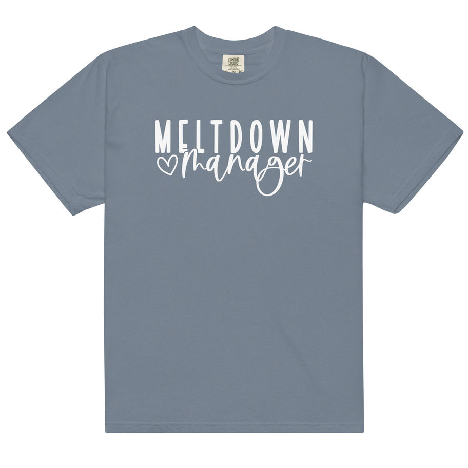 meltdown manager t shirt funny mom life tee relatable motherhood shirt