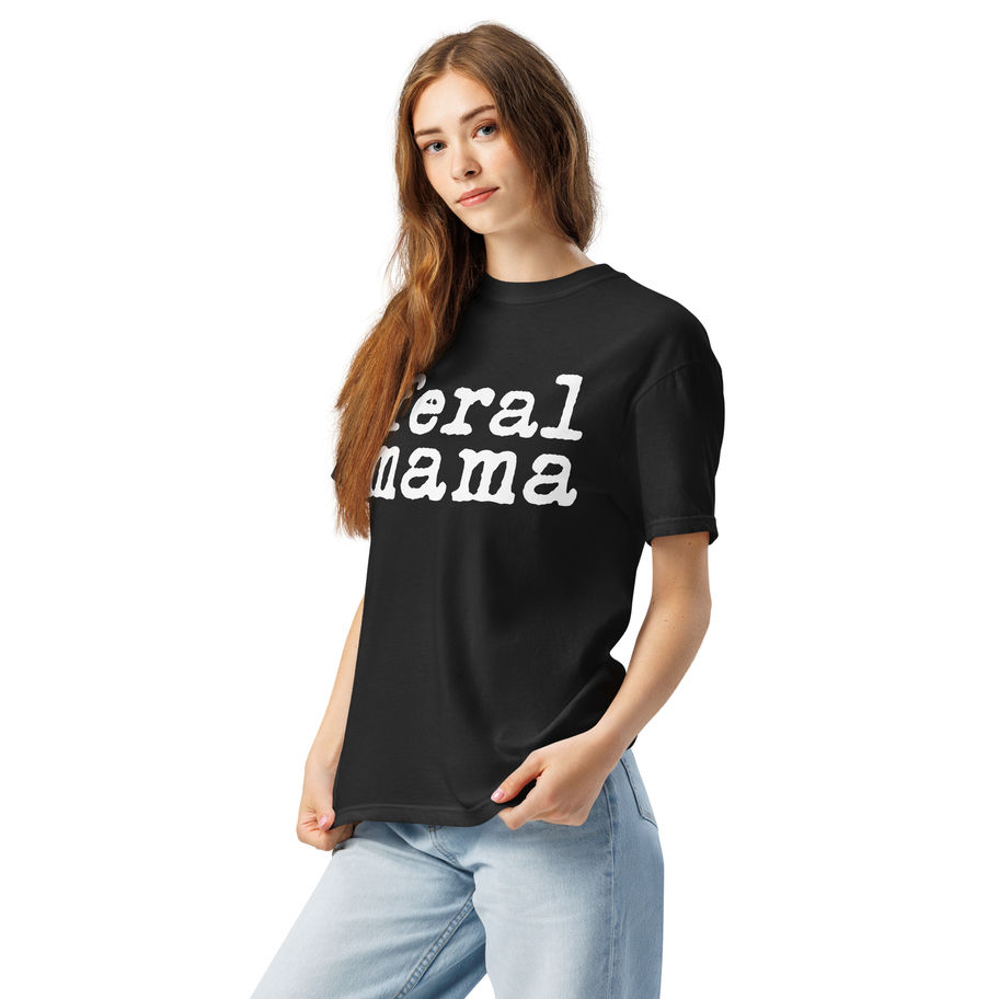 eral mama t shirt funny mom life graphic tee heavyweight cotton shirt women