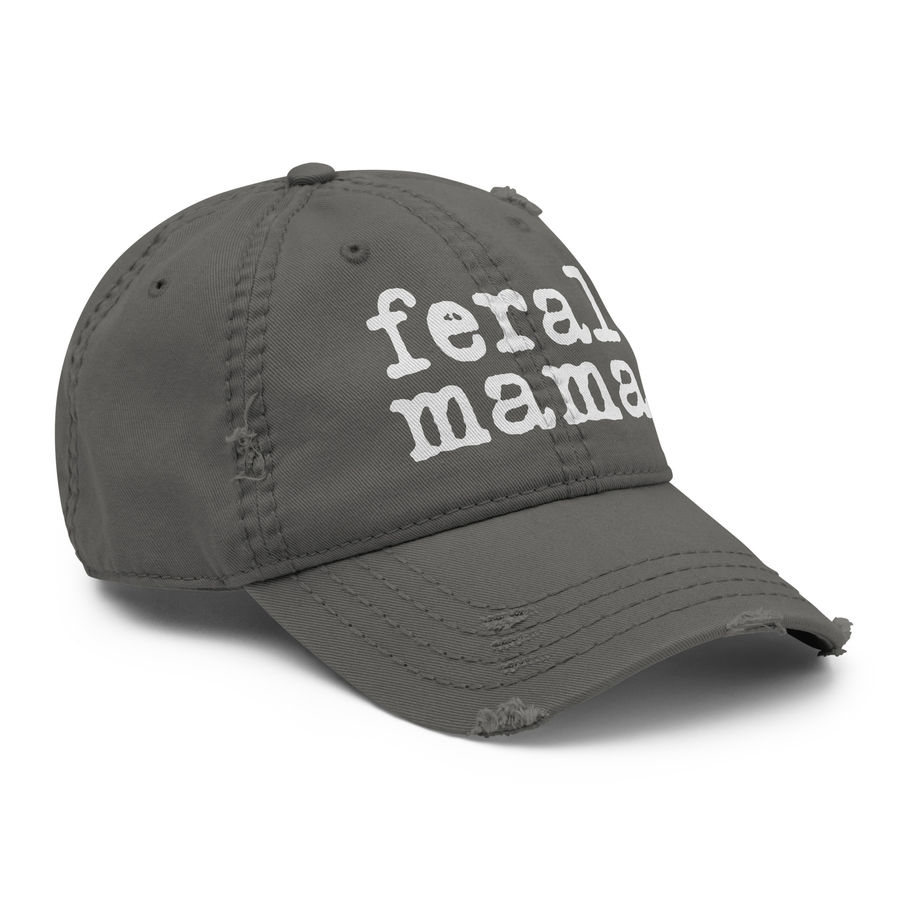Feral Mama Distressed Dad Hat