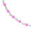 Thumbnail: Pink enamel bead anklet