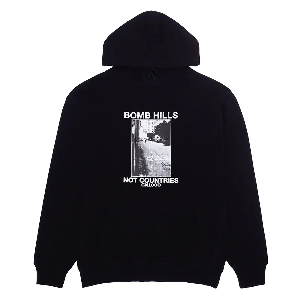 GX1000 Bomb Hills Hoodie Black White