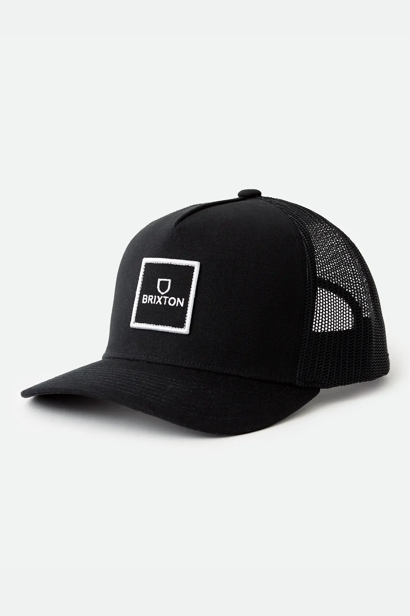 Brixton Alpha Block Mesh Cap Black