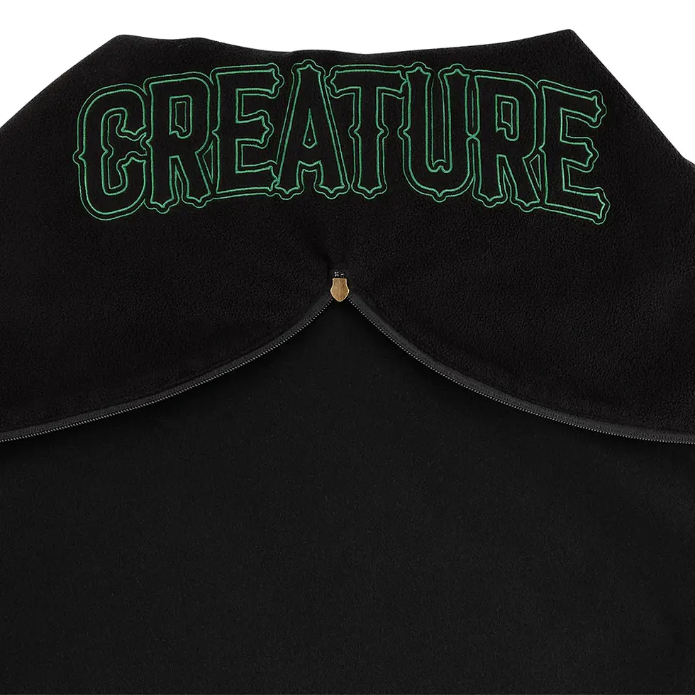 Miniatura: Creature Drop Out Varsity Jacket Black