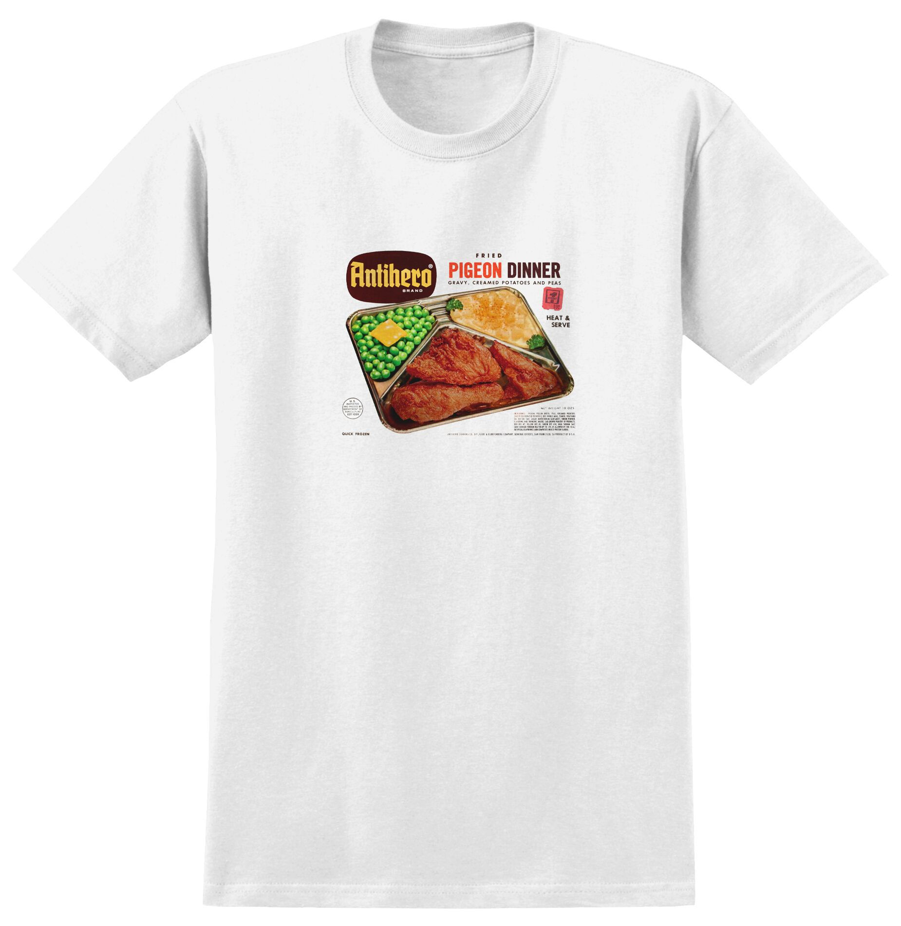 Antihero Pigeon Dinner Tshirt White