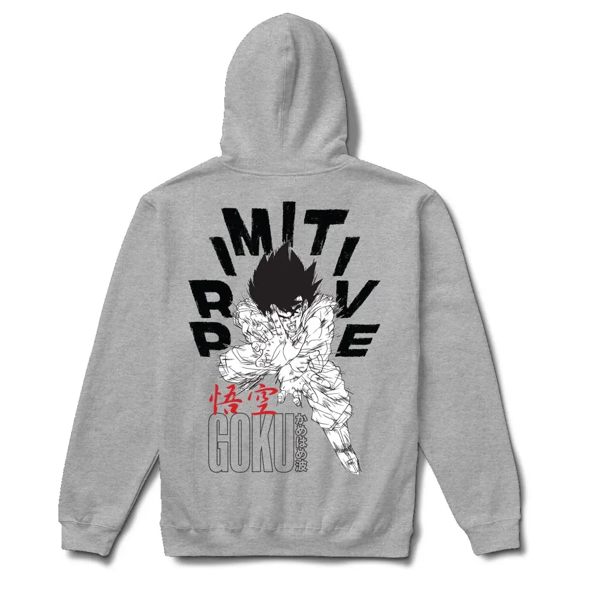 Primitive x Dragon Ball Goku Enery Zip Hood Heather Grey