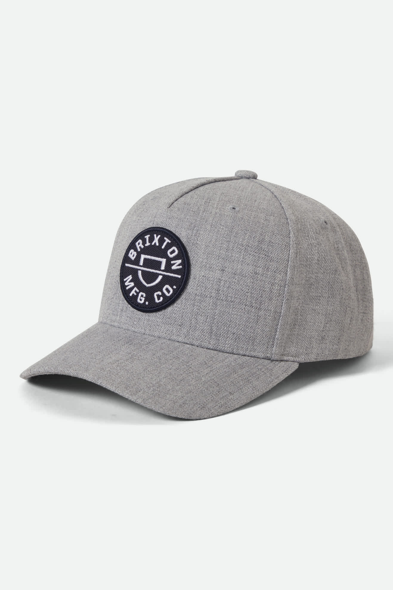 Brixton Crest C Snapback Heather Grey/Black