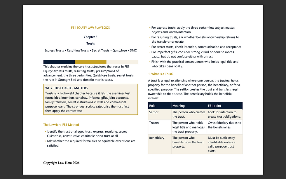 Thumbnail: FE1 Equity Law 2026