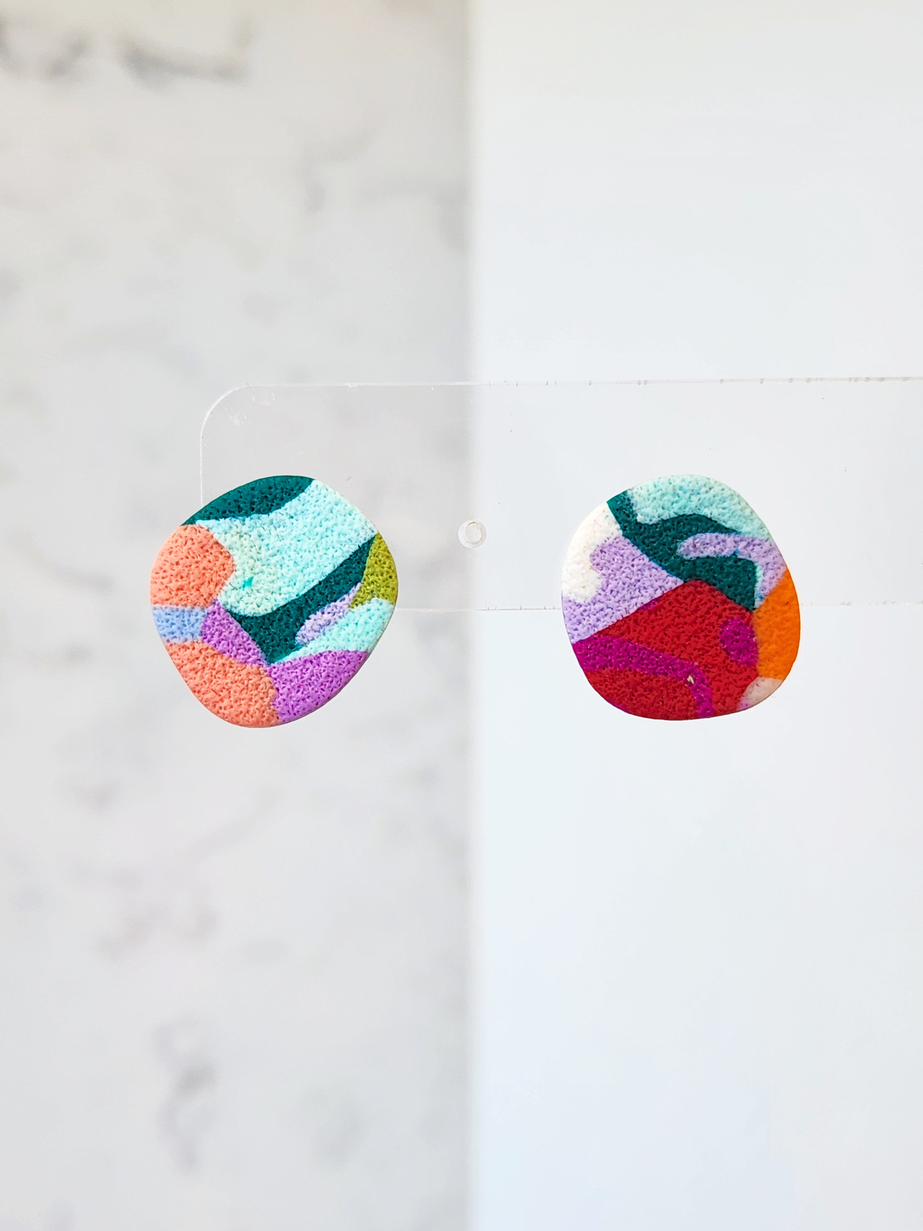 Collaged Studs - Large