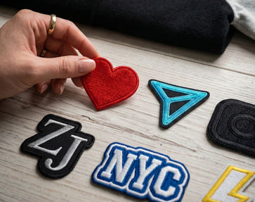 Custom embroidery patches for an activation