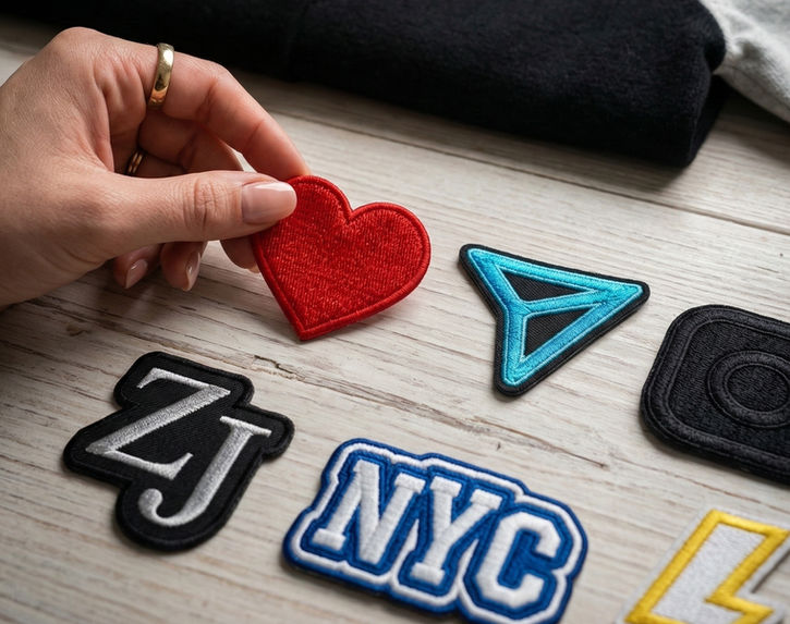 Custom embroidery patches for an activation