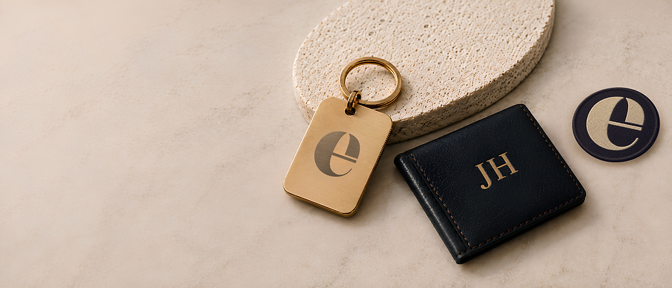 Personalised items with logo or initials