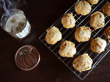 Biscuit à la citrouille & pépites de caramel