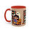 Thumbnail: Cozy Halloween Coffee Mug with Ghosts & Books