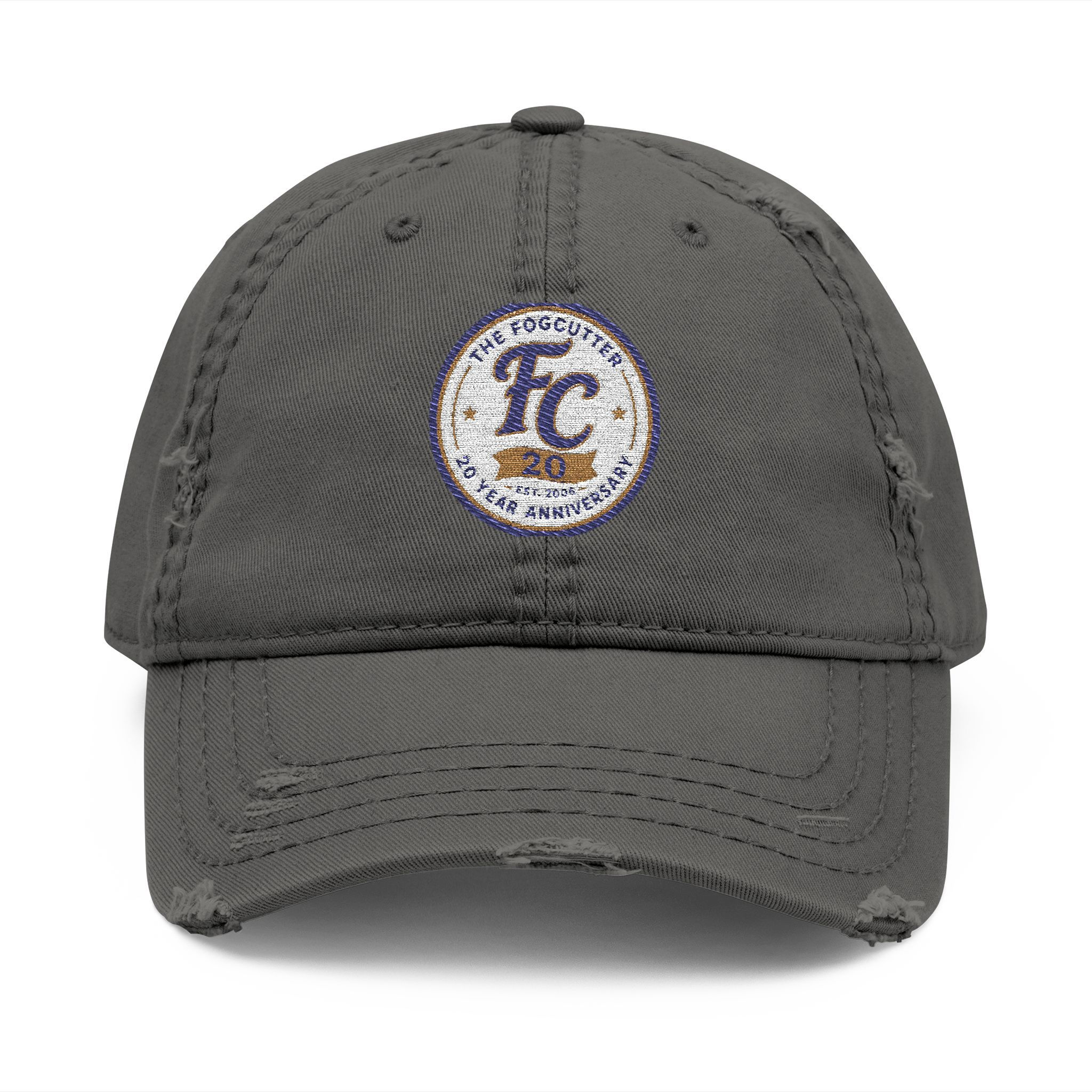 Distressed Embroidered 'FC' Dad Hat – Vintage Baseball Cap