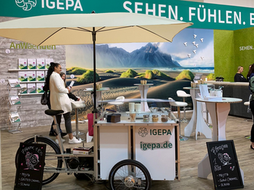 Eisstand für Messe in Deutschland 