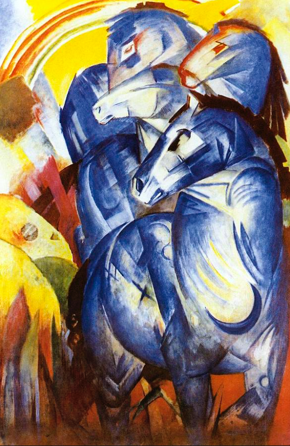 Franz Marc The Tower of Blue Horses