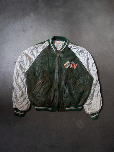 Avirex Leather Bomber Jacket 