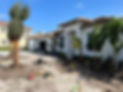 New Construction landscape installation in progress.