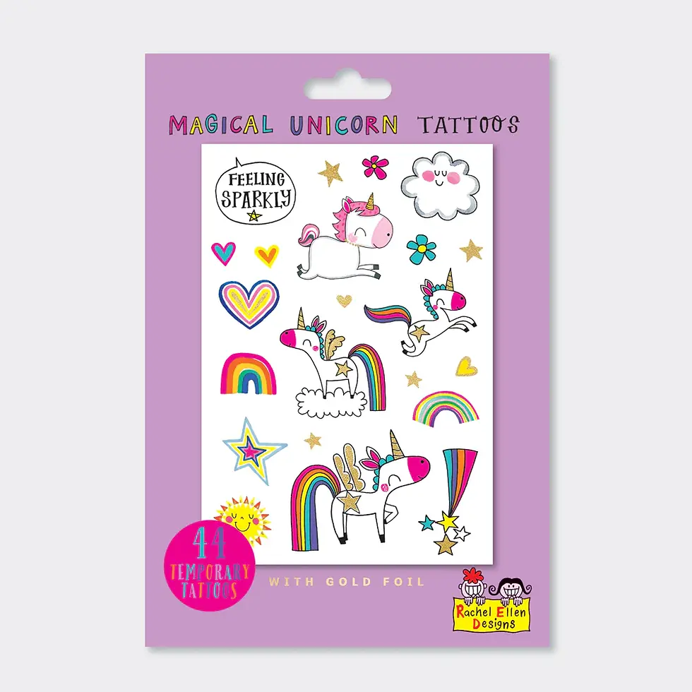 Rachel Ellen Magical Unicorn Temporary Tattoos